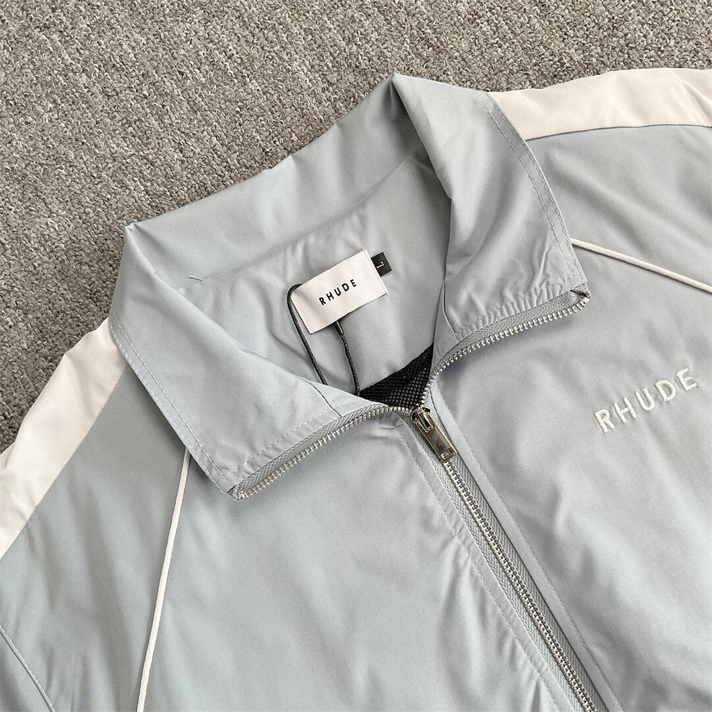 Rhude Contrasting color sportswear with zippers