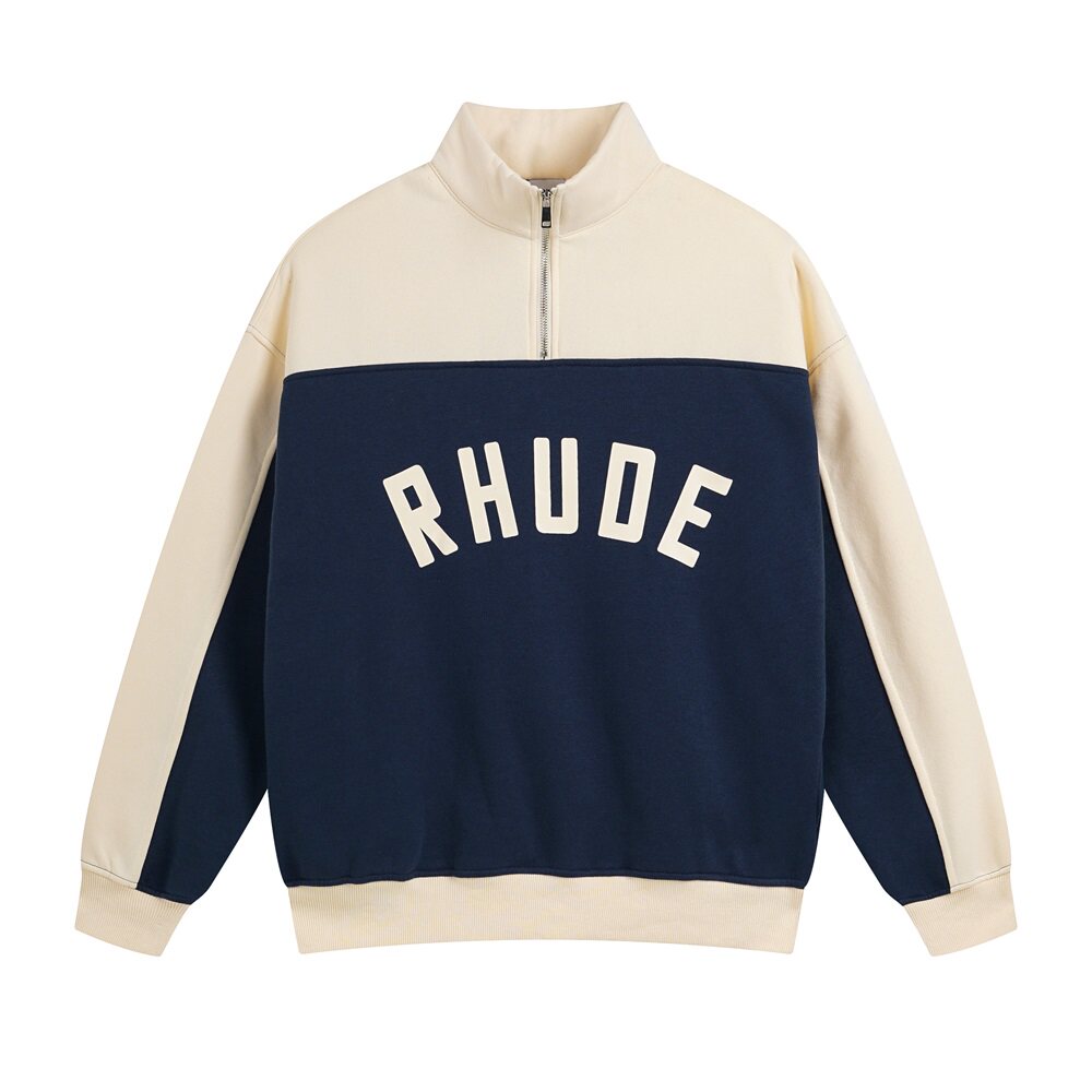 Rhude Color-matched fall-winter fleece sports casual suit