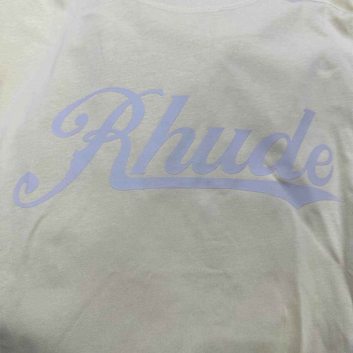 Rhude Sketch Logo Printed Comfortable Loose-Lined Couple T-shirt