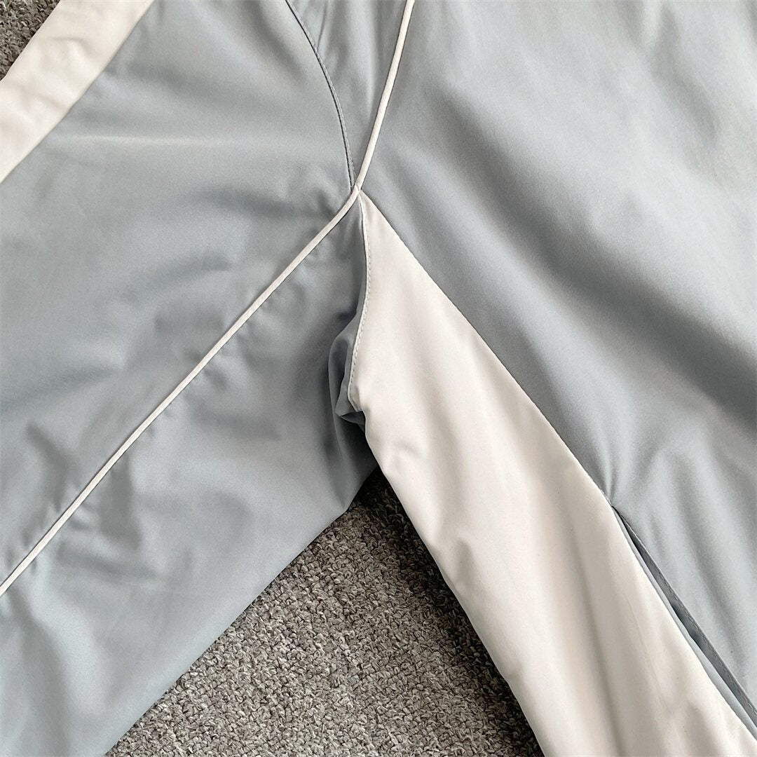 Rhude Contrasting color sportswear with zippers