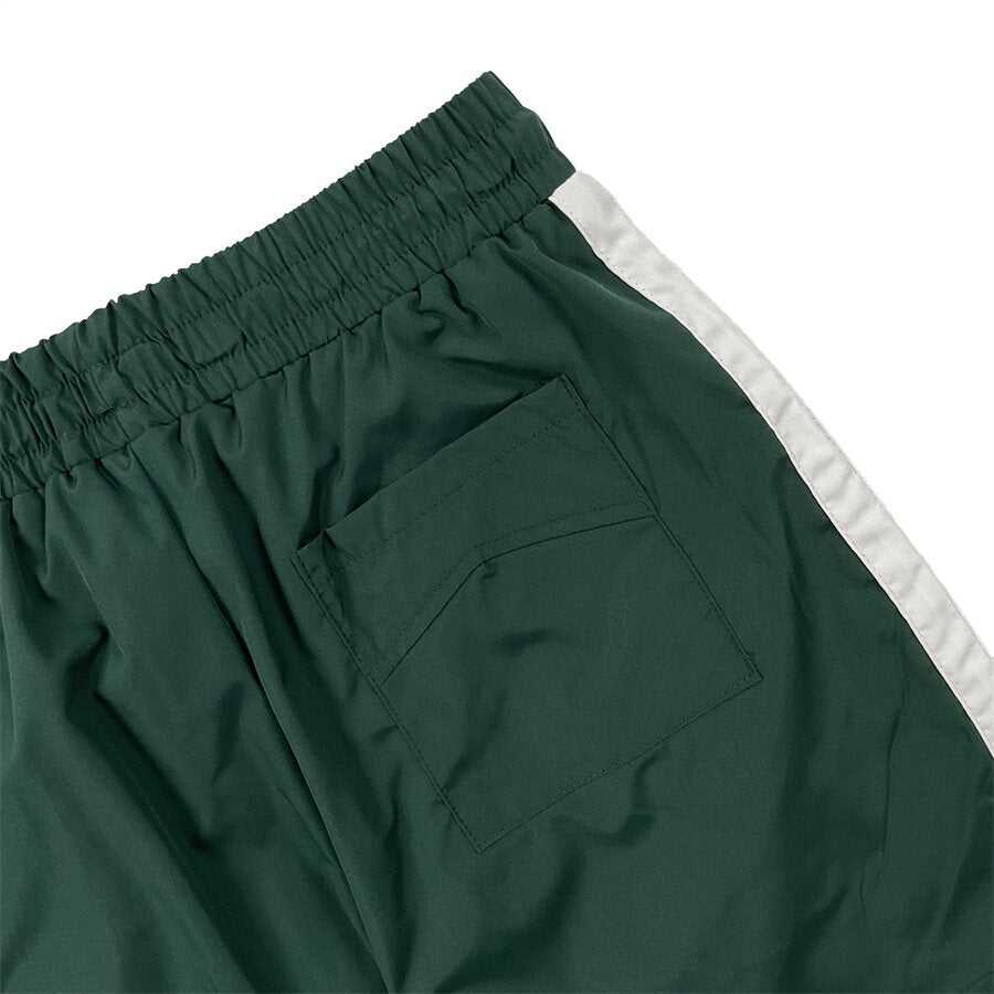 Rhude Contrasting color patchwork drawstring short pants