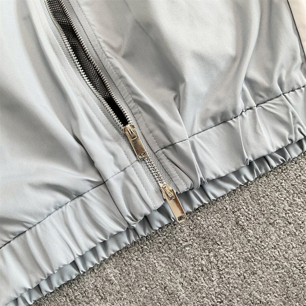 Rhude Contrasting color sportswear with zippers