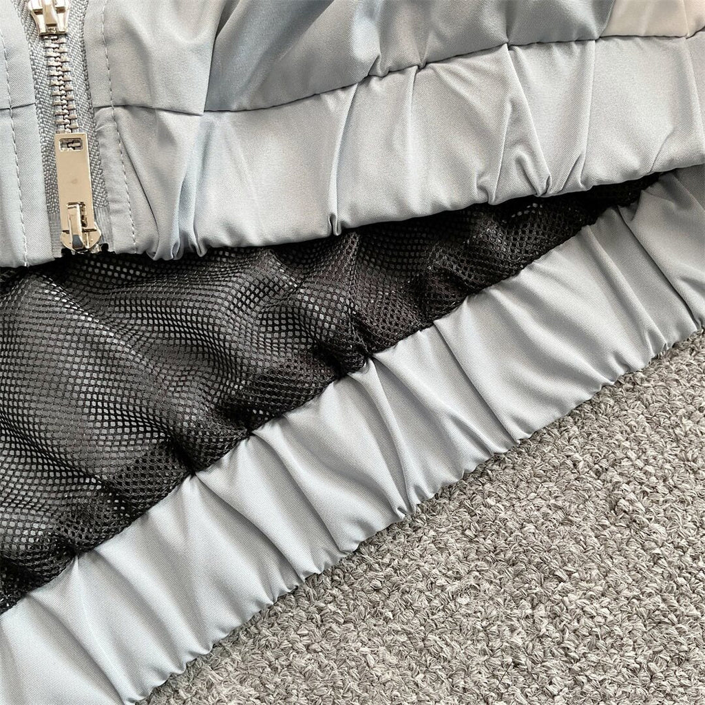 Rhude Contrasting color sportswear with zippers
