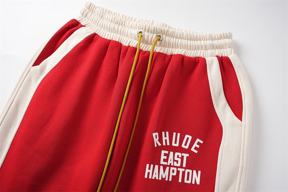 Rhude Color-matched fall-winter fleece sports casual suit