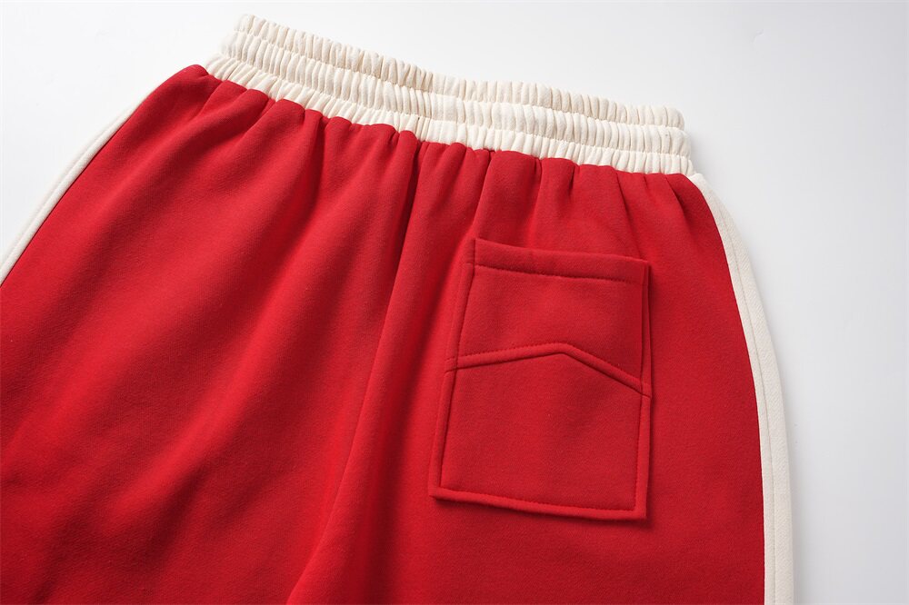 Rhude Color-matched fall-winter fleece sports casual suit