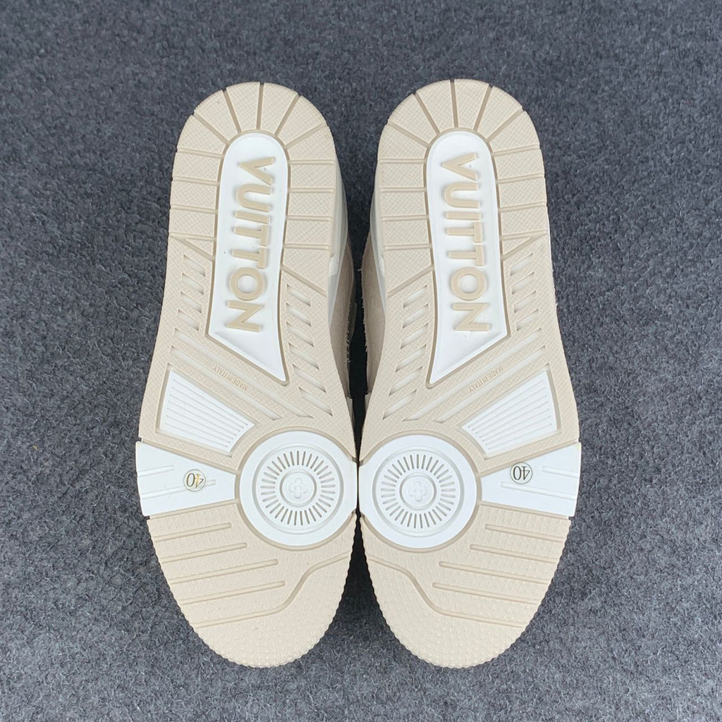 LV Trainer Beige Monogram Denim