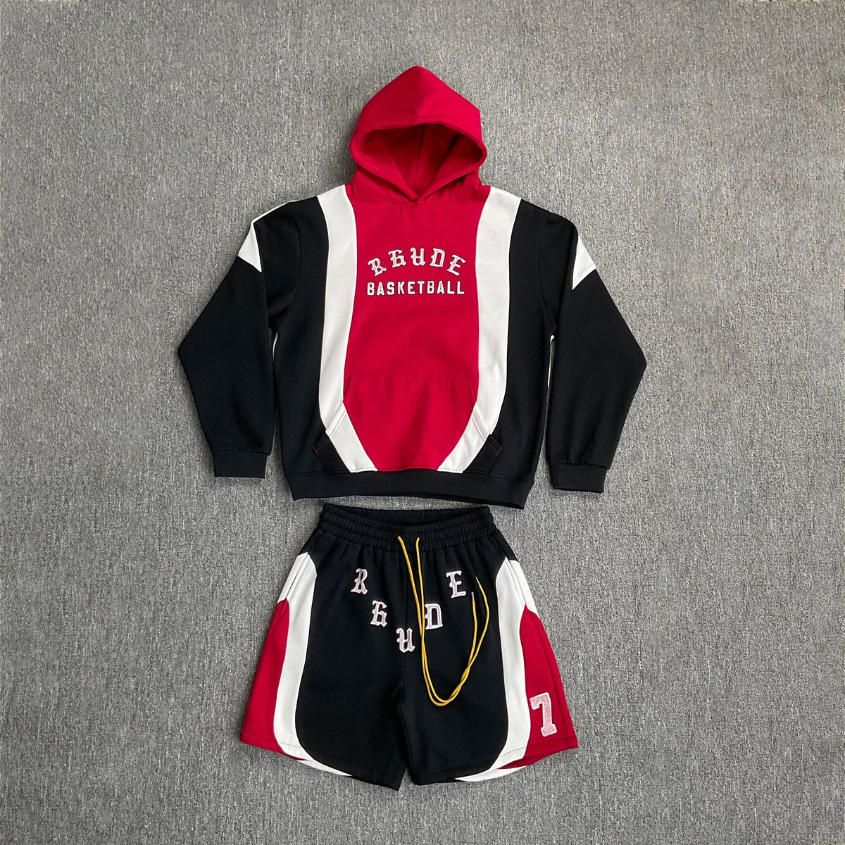 Rhude Jumper Sweater with Windproof Hood and Insulated Set