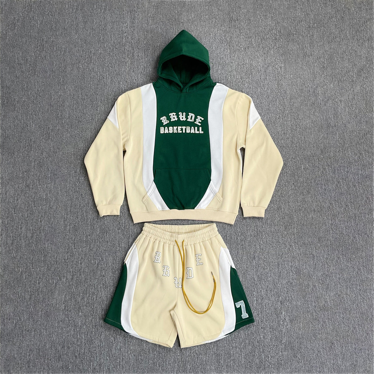 Rhude Jumper Sweater with Windproof Hood and Insulated Set