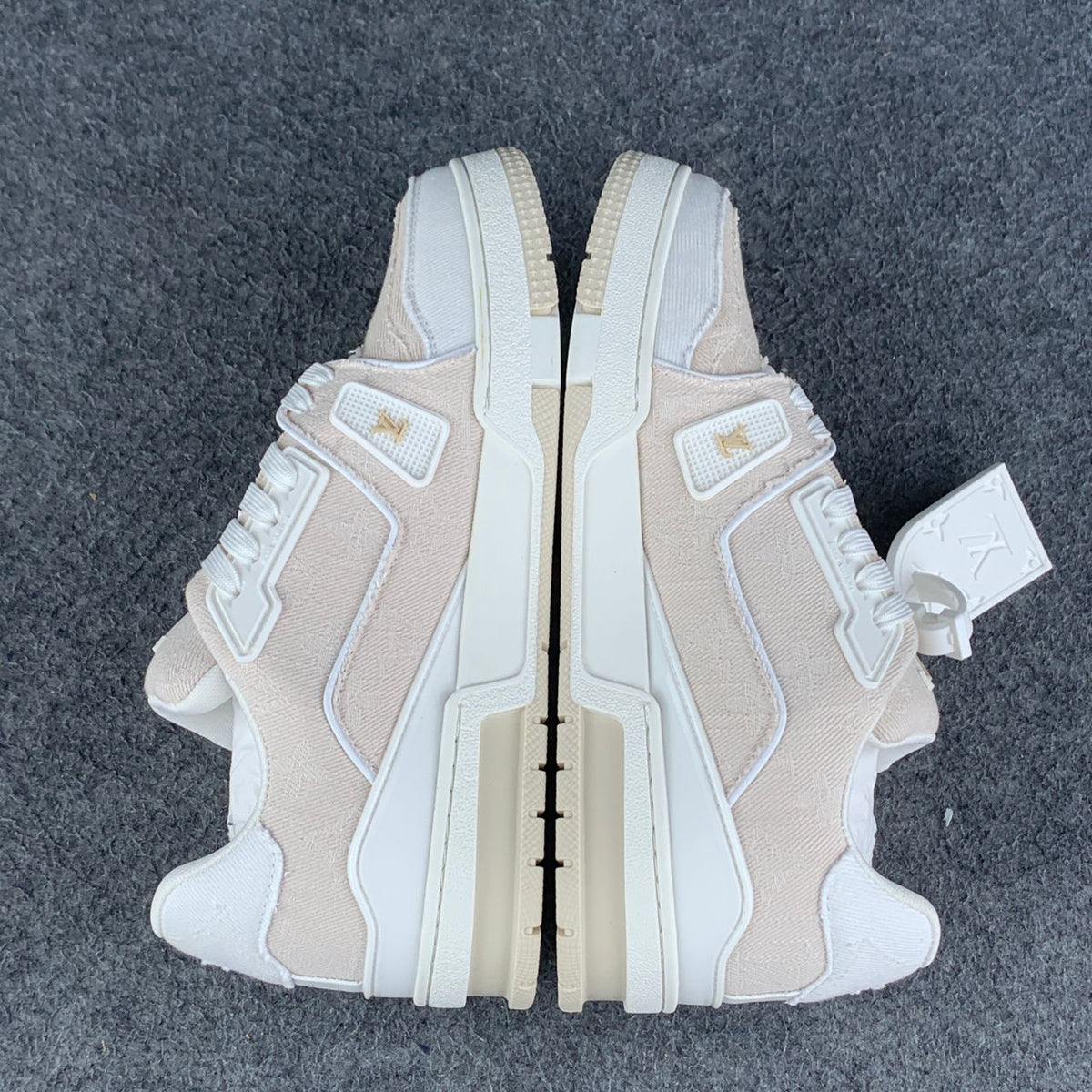 LV Trainer Beige Monogram Denim