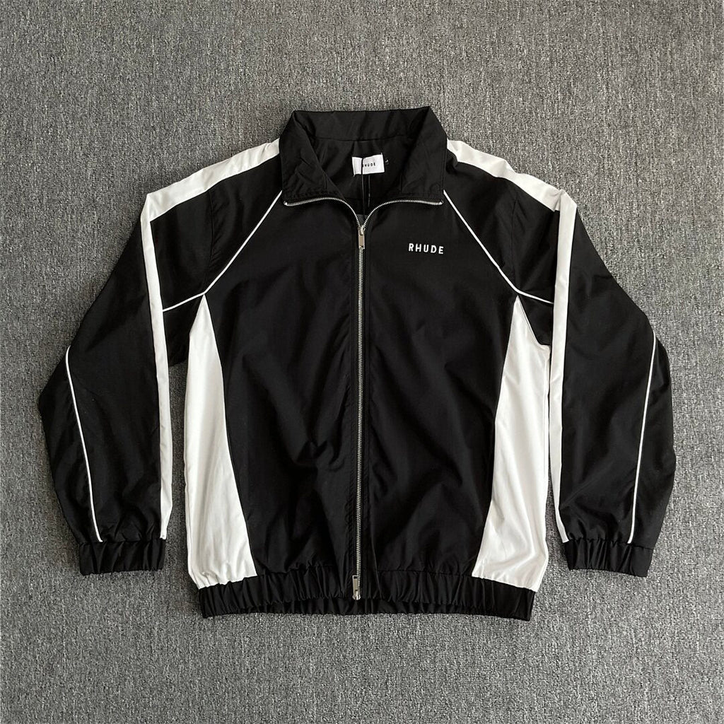 Rhude Contrasting color sportswear with zippers