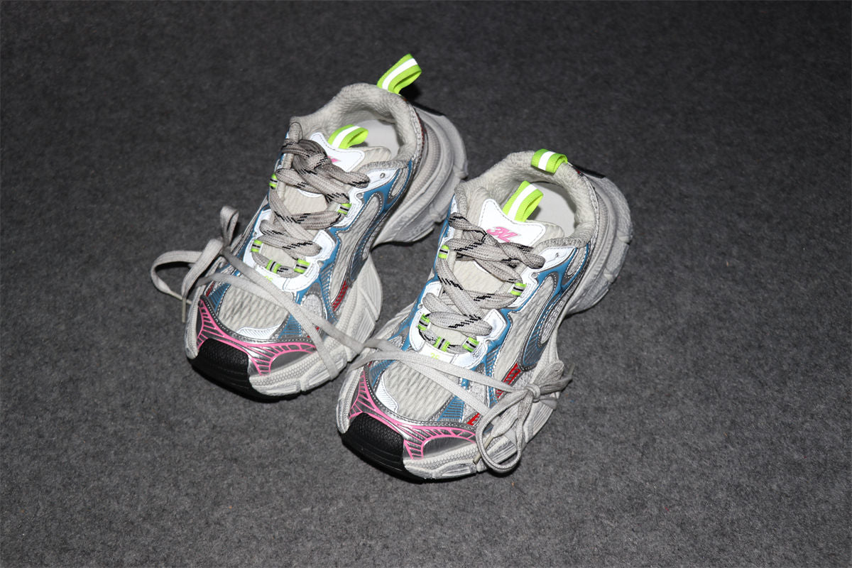 Balenciaga Wmns 3XL Sneaker 'Worn-Out - White Blue Red'