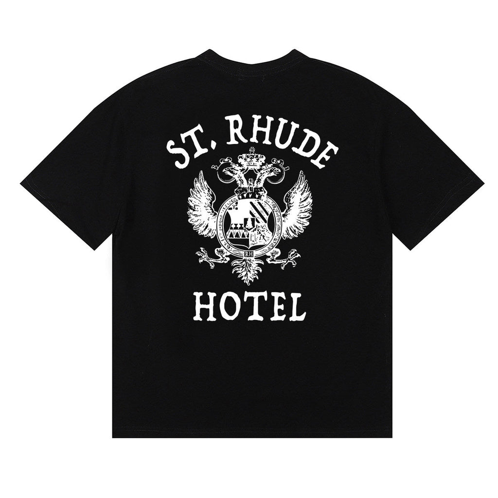 Rhude Hotel Totem Print Short-Sleeved T-shirt