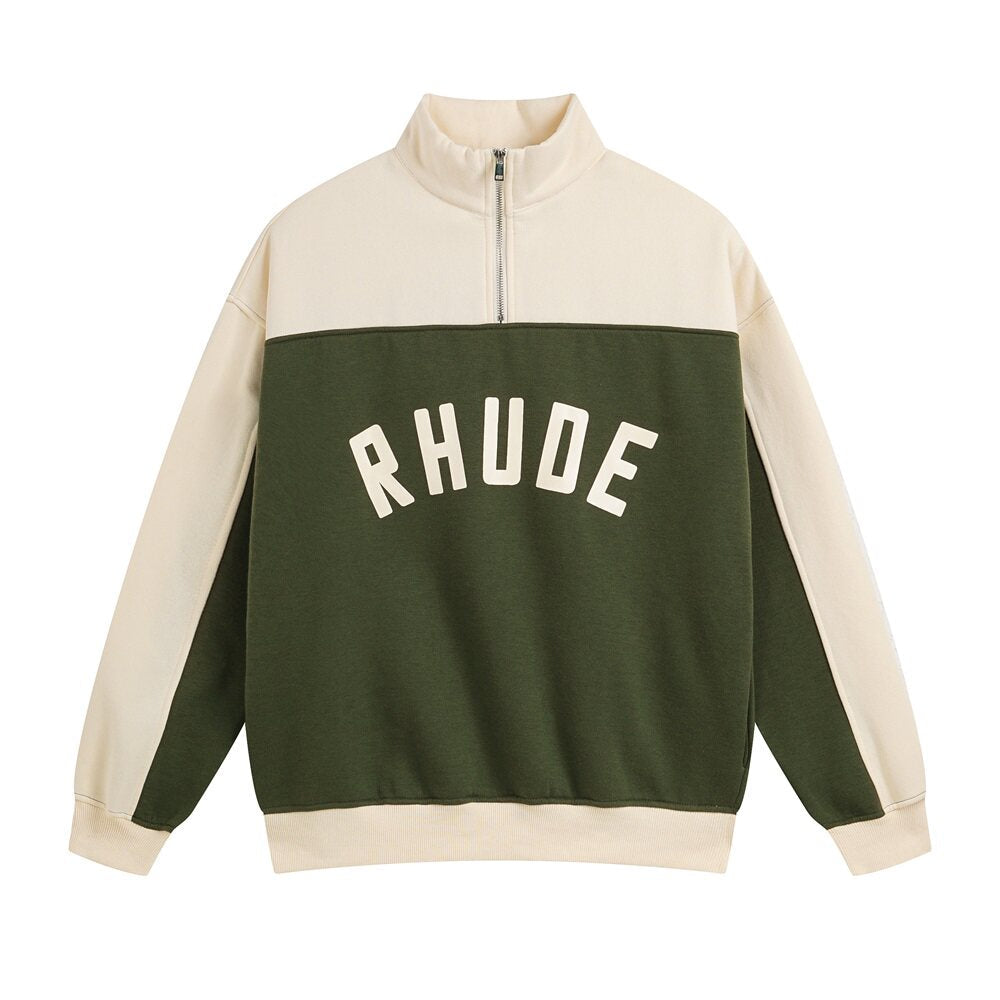Rhude Color-matched fall-winter fleece sports casual suit