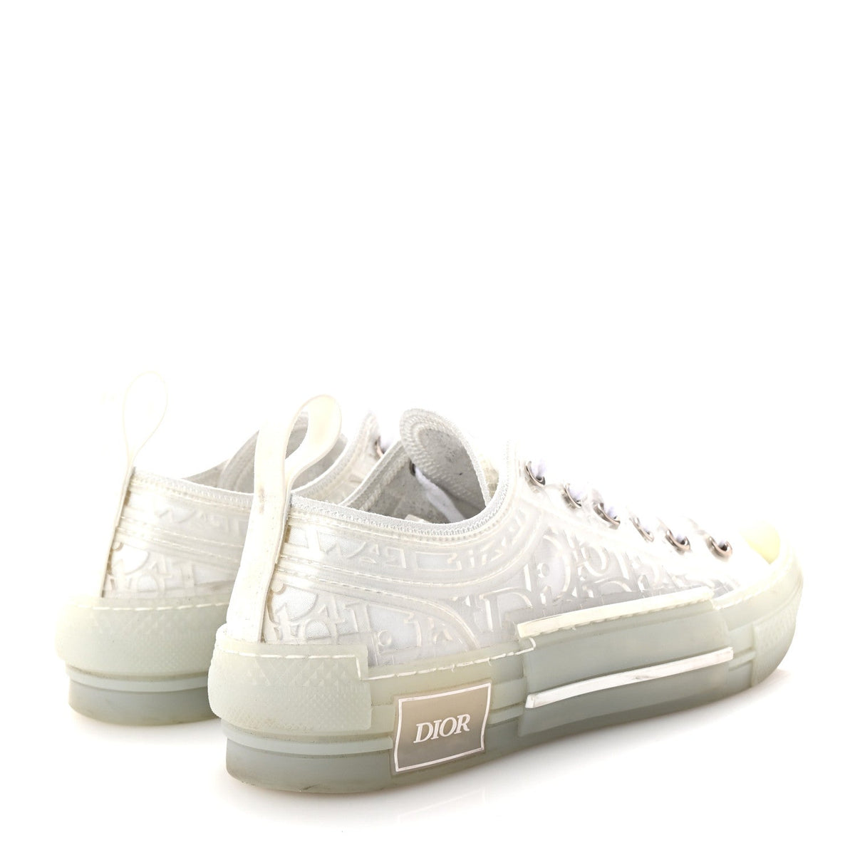 PVC Oblique Embossed Womens B23 Low Top Sneakers 37 White