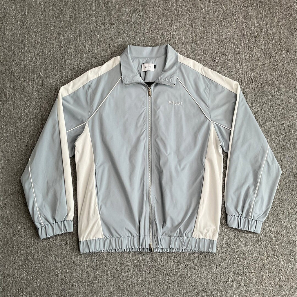 Rhude Contrasting color sportswear with zippers