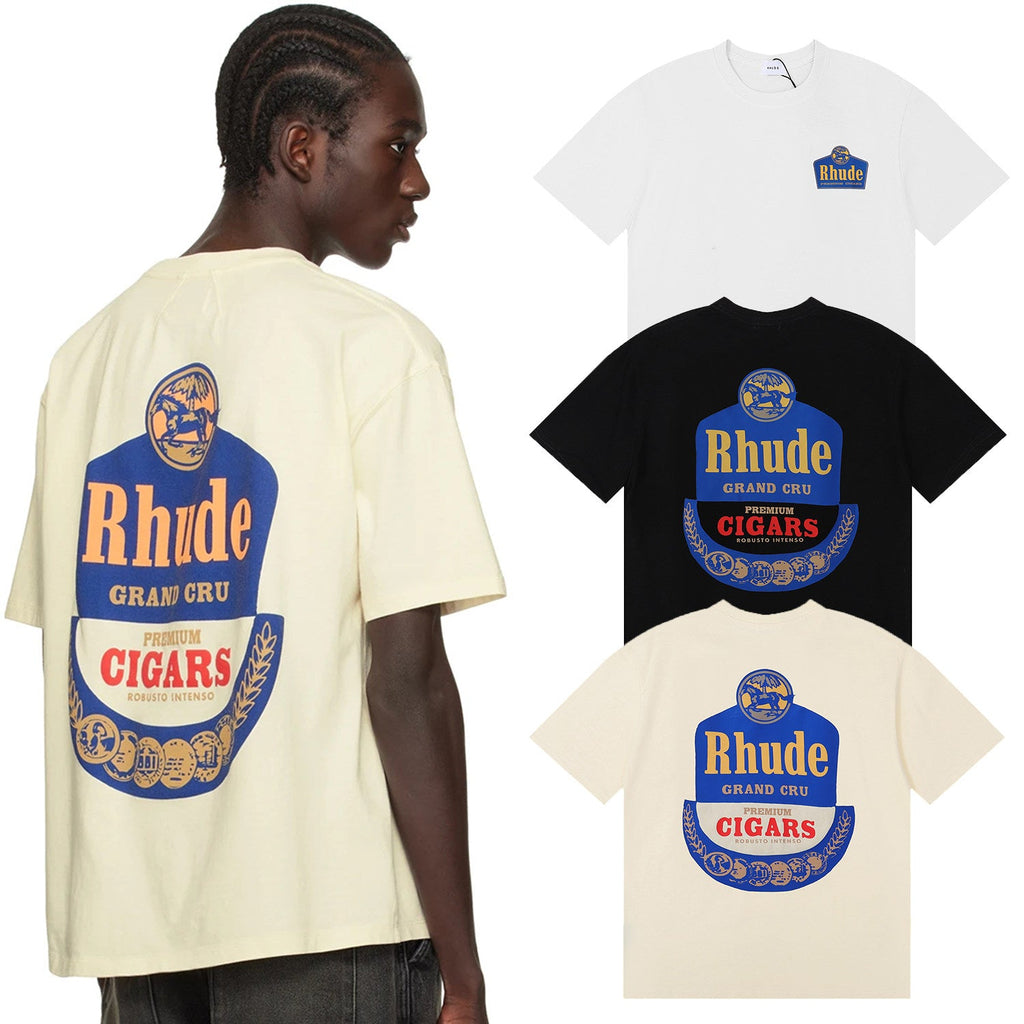 Rhude Grand Cru printed short sleeve T-shir