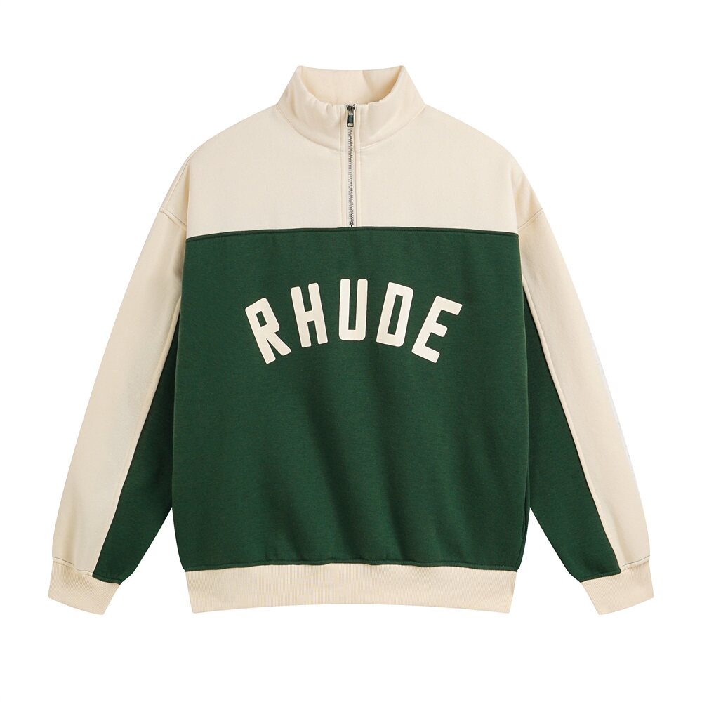 Rhude Color-matched fall-winter fleece sports casual suit