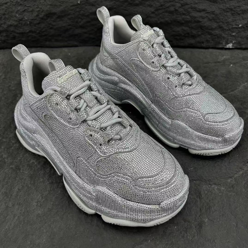 Balenciaga Triple S Sneaker Rhinestones 'Dark Grey'