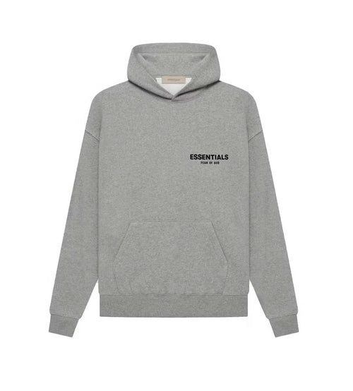 Essentials Dark Oatmeal Velvet Hoodie