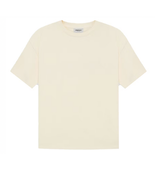 Essentials Cream Tee Back Logo