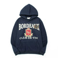 RHUDE Vintage Fleece Oversized Letter Print Hooded Sweatshirt