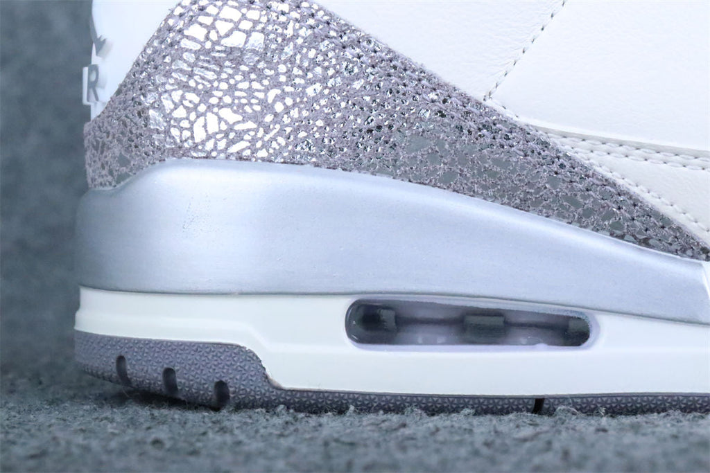 Wmns Air Jordan 3 Retro 'Sail Metallic Silver'